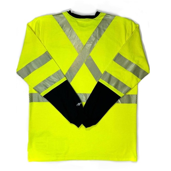 Carhartt 102905 - Flame Resistant High-Visibility Long Sleeve T-Shirt - Class 3 - Picture 4 of 4